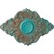 Ekena Millwork Piedmont Ceiling Medallion, Hand-Painted Copper Green Patina, 37"W x 26"H x 1 3/8"P CM37X26PECGS - alternate 1